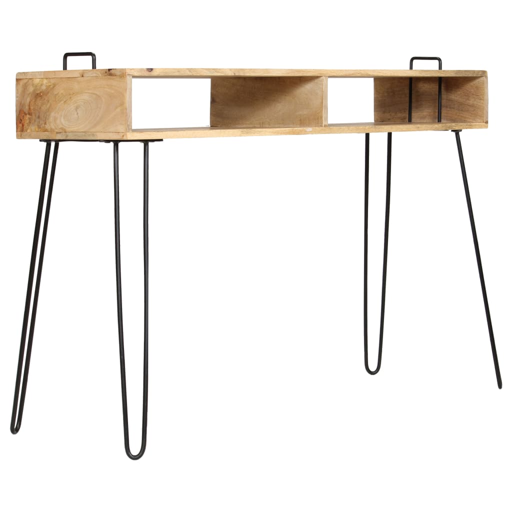 konsolbord i massivt mangotræ 115 x 35 x 76 cm