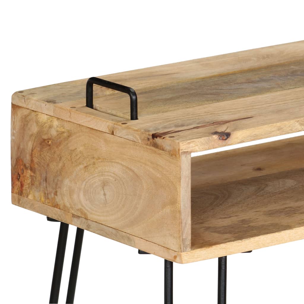 konsolbord i massivt mangotræ 115 x 35 x 76 cm