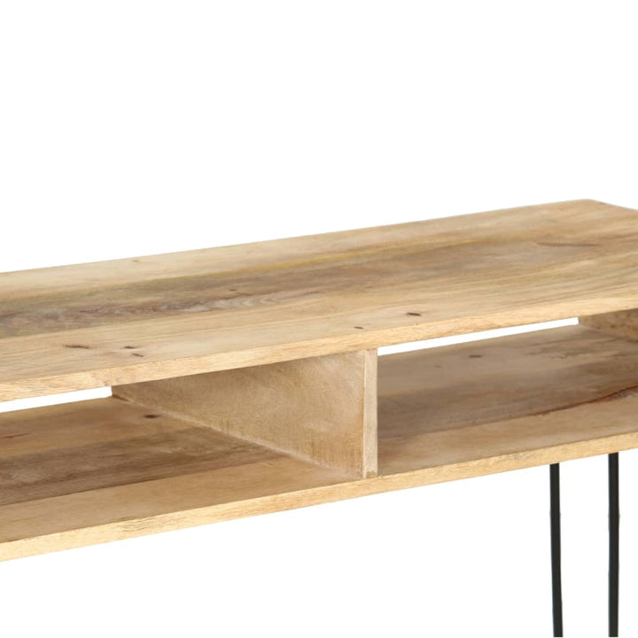 konsolbord i massivt mangotræ 115 x 35 x 76 cm