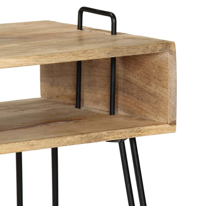 konsolbord i massivt mangotræ 115 x 35 x 76 cm