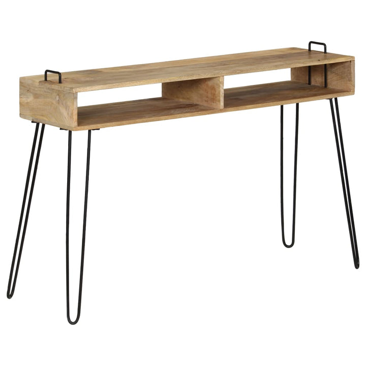 konsolbord i massivt mangotræ 115 x 35 x 76 cm