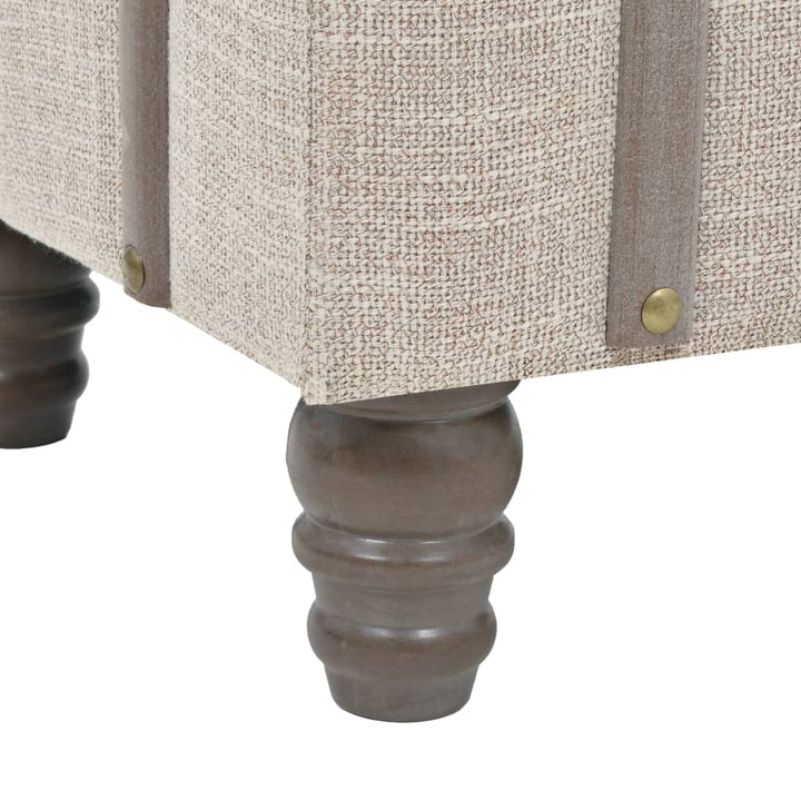 opbevaringsbænksæt 3 dele 112x37x45 cm massivt træ og stål