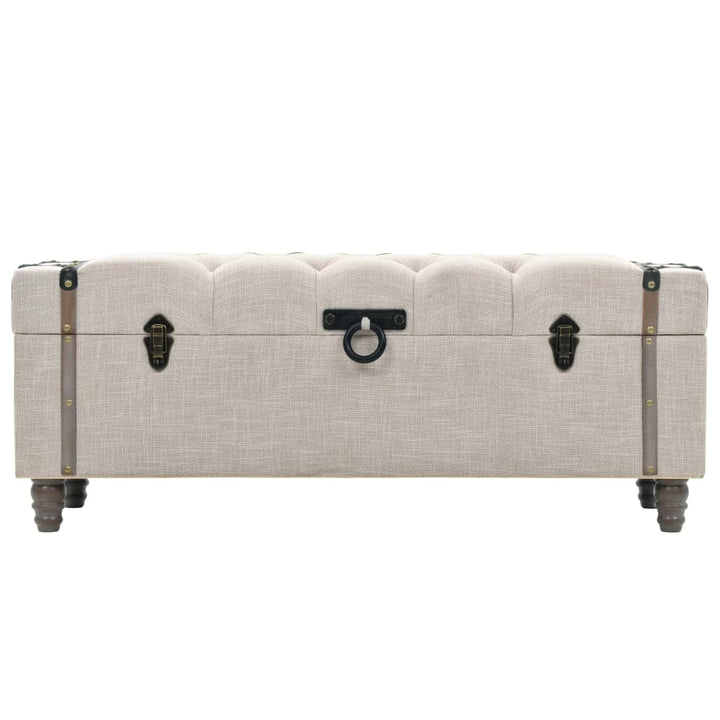 opbevaringsbænksæt 3 dele 112x37x45 cm massivt træ og stål