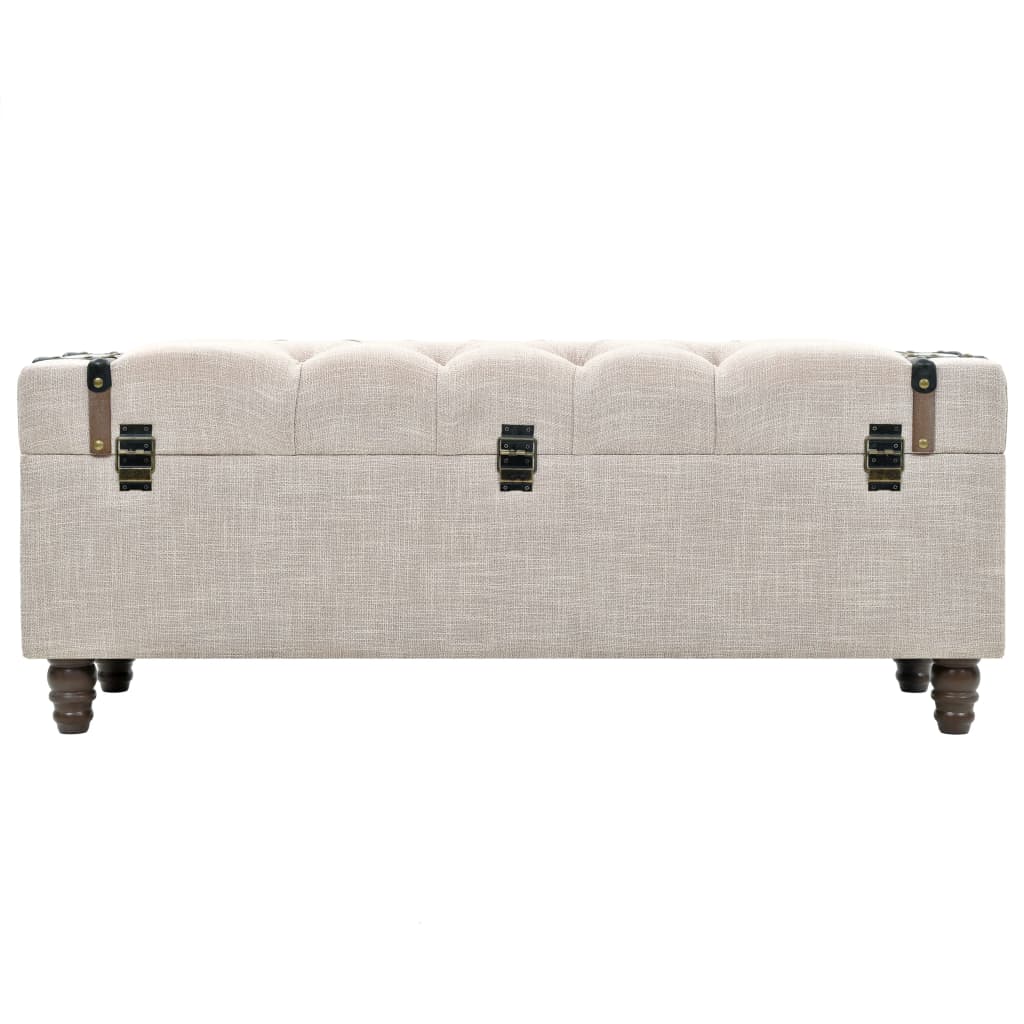 opbevaringsbænksæt 3 dele 112x37x45 cm massivt træ og stål