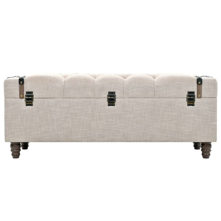 opbevaringsbænksæt 3 dele 112x37x45 cm massivt træ og stål