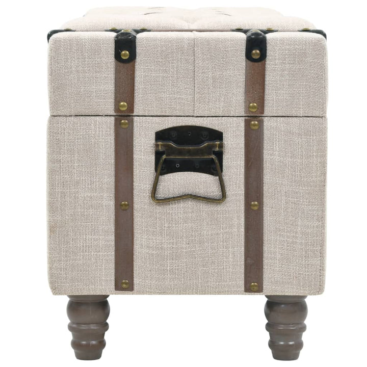 opbevaringsbænksæt 3 dele 112x37x45 cm massivt træ og stål