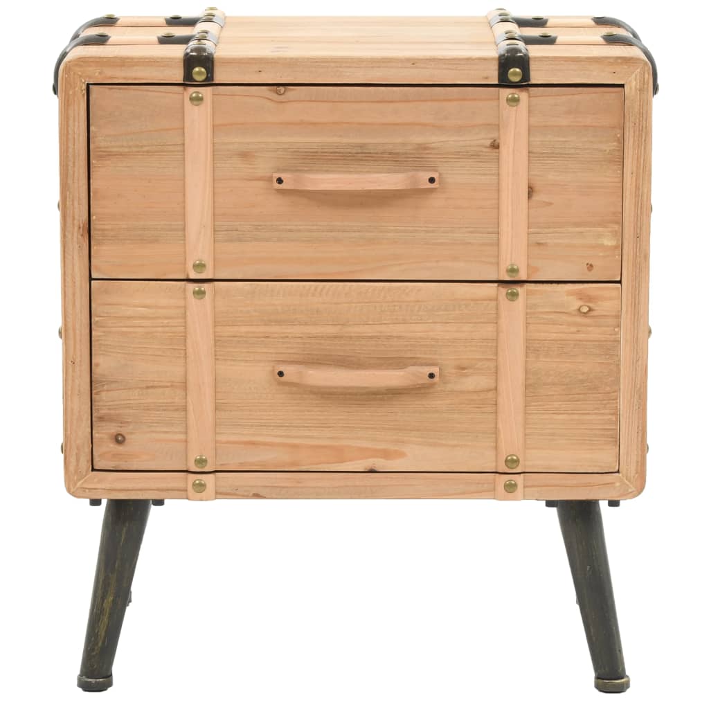 sengeskab massivt fyrretræ 50 x 35 x 57 cm