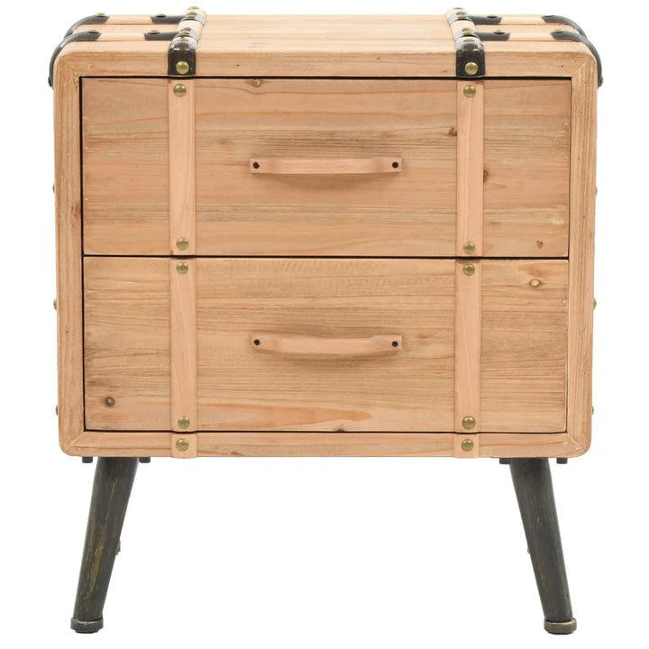 sengeskab massivt fyrretræ 50 x 35 x 57 cm