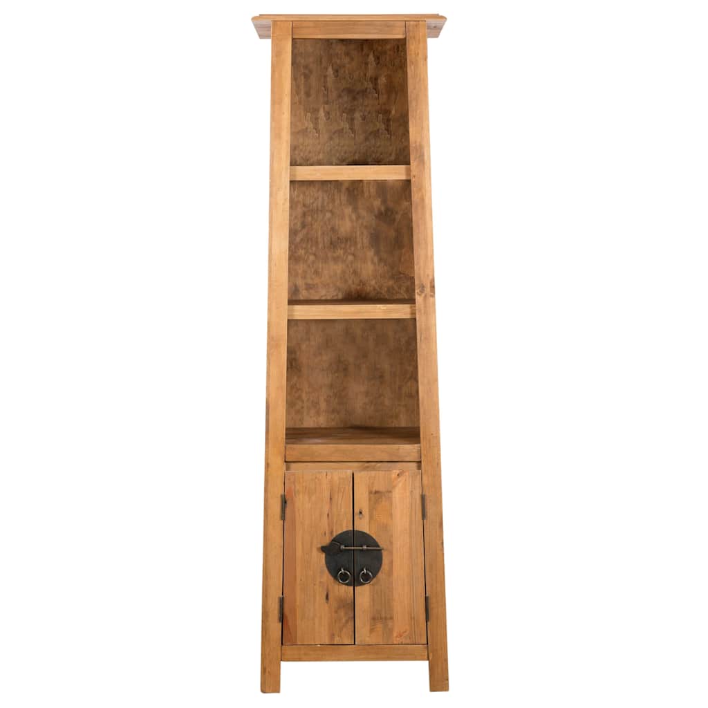fritstående badeværelsesskab 48x32x170 cm massivt fyrretræ