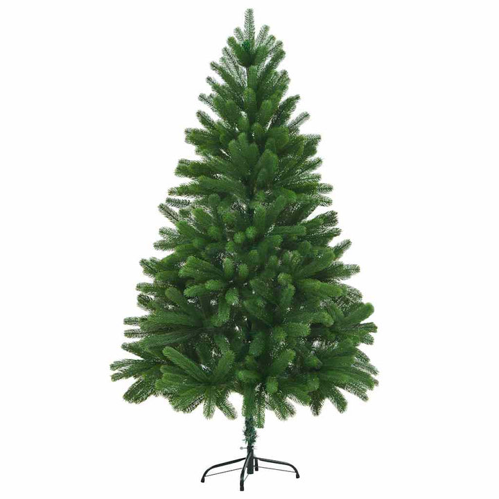 kunstigt juletræ med naturtro nåle 210 cm grøn