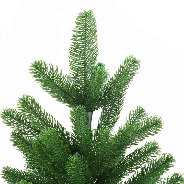 kunstigt juletræ med naturtro nåle 210 cm grøn