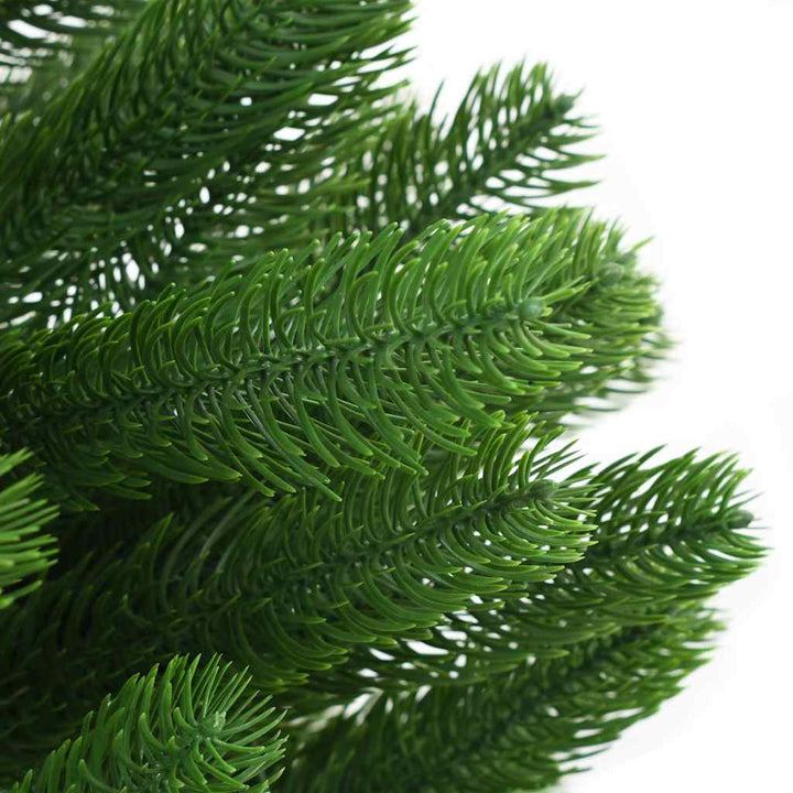 kunstigt juletræ med naturtro nåle 210 cm grøn