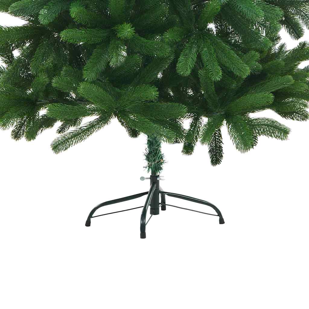 kunstigt juletræ med naturtro nåle 210 cm grøn