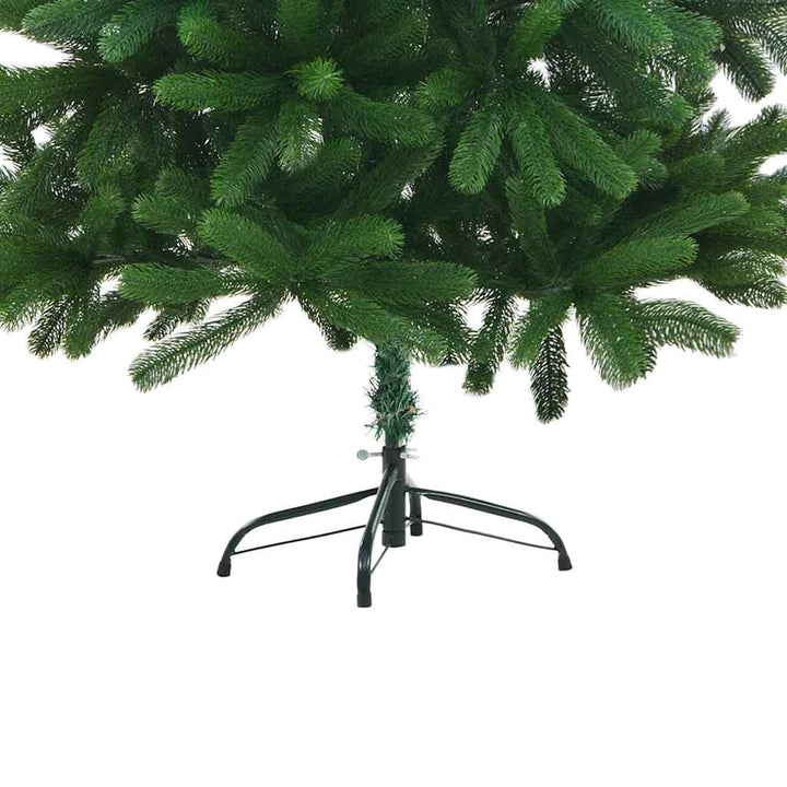 kunstigt juletræ med naturtro nåle 210 cm grøn