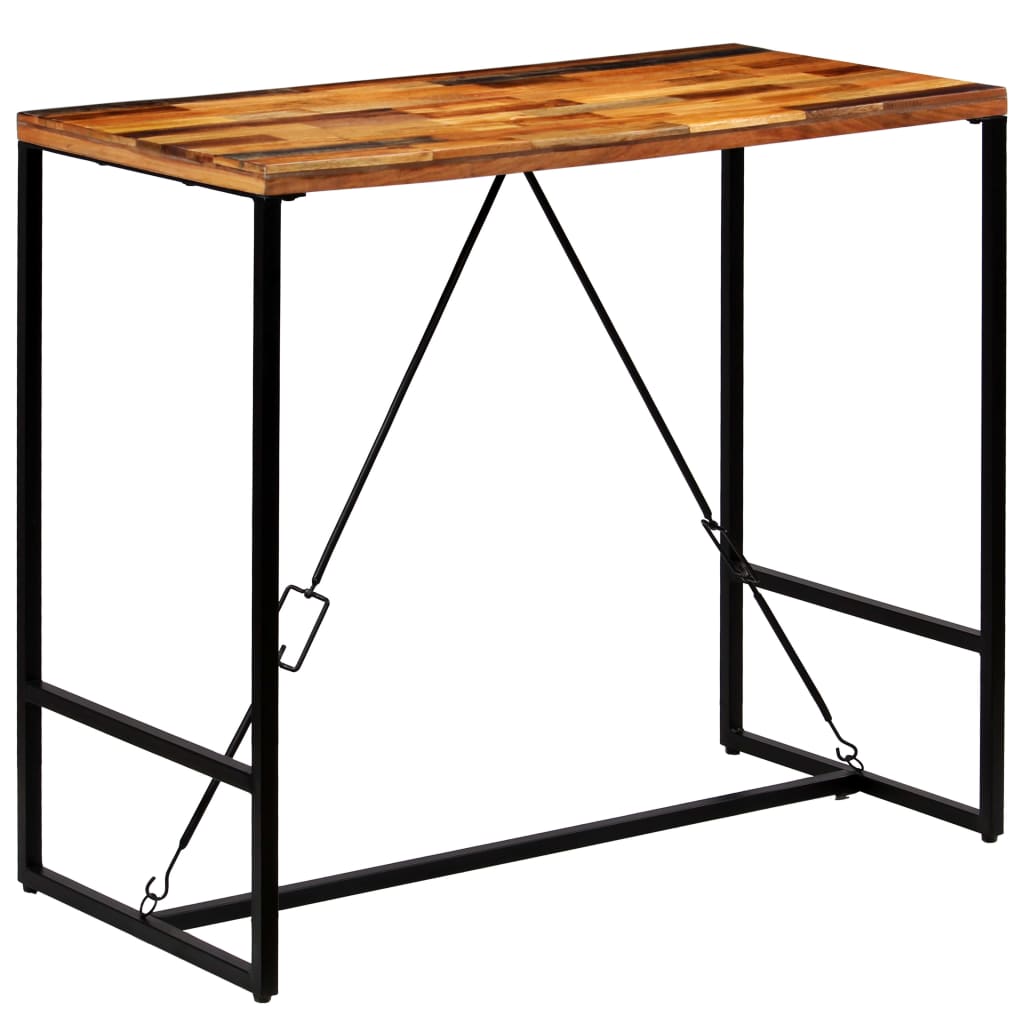 barbord 120x60x106 cm massivt genbrugstræ
