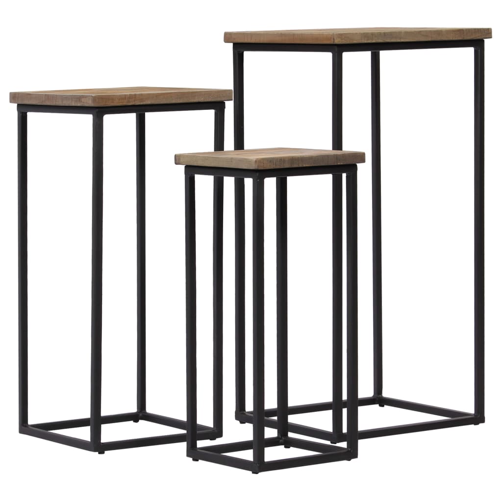 plantebordssæt 3 dele genanvendt teak