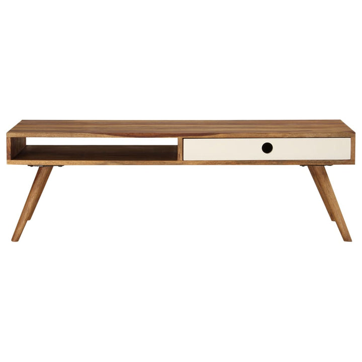 sofabord 110 x 50 x 35 cm massivt akacietræ