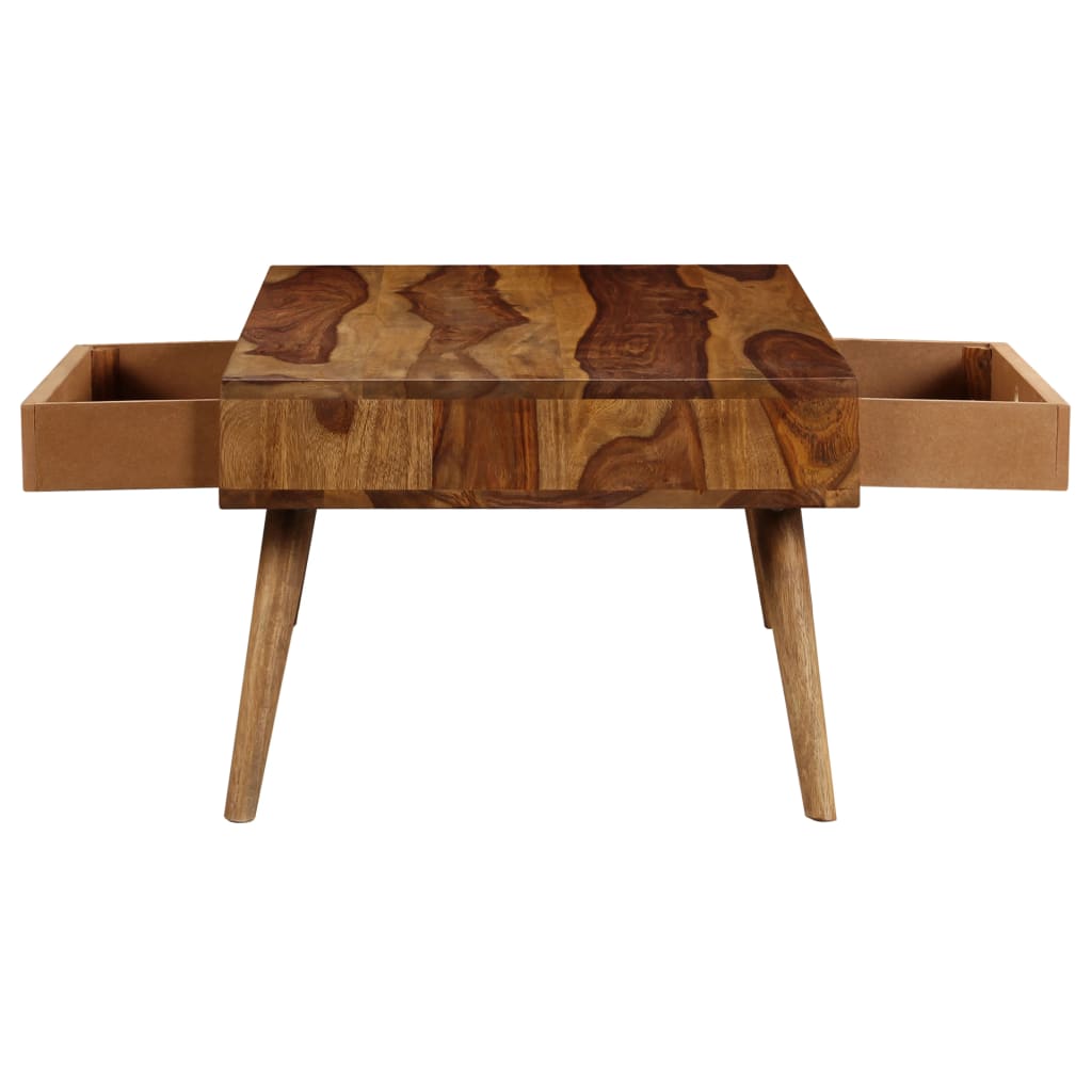 sofabord 110 x 50 x 35 cm massivt akacietræ