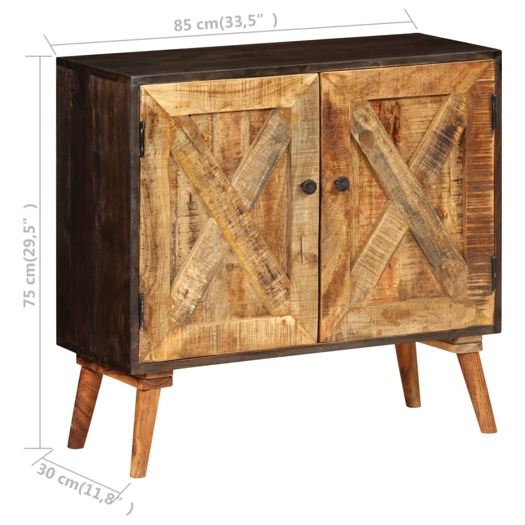 skænk i massivt mangotræ 85 x 30 x 75 cm