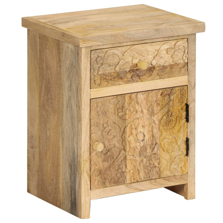 sengebord 40x30x50 cm massivt mangotræ