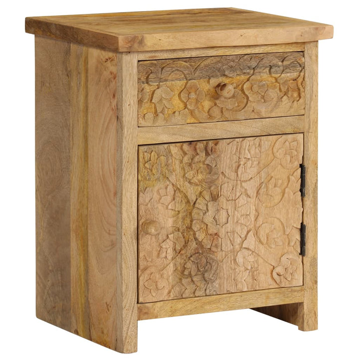 sengebord 40x30x50 cm massivt mangotræ