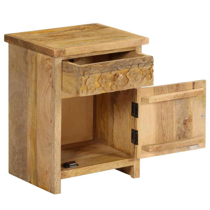 sengebord 40x30x50 cm massivt mangotræ