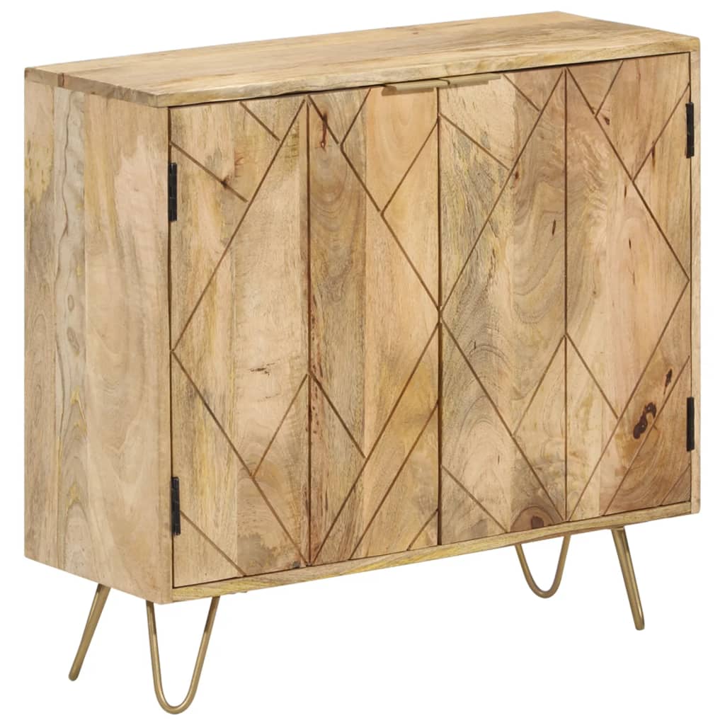skænk 80x30x75 cm massivt mangotræ
