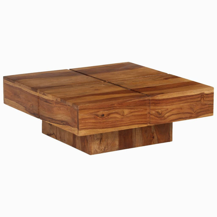 sofabord 80x80x30 cm massivt akacietræ