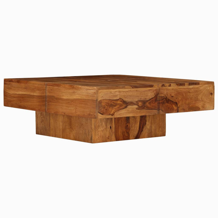 sofabord 80x80x30 cm massivt akacietræ