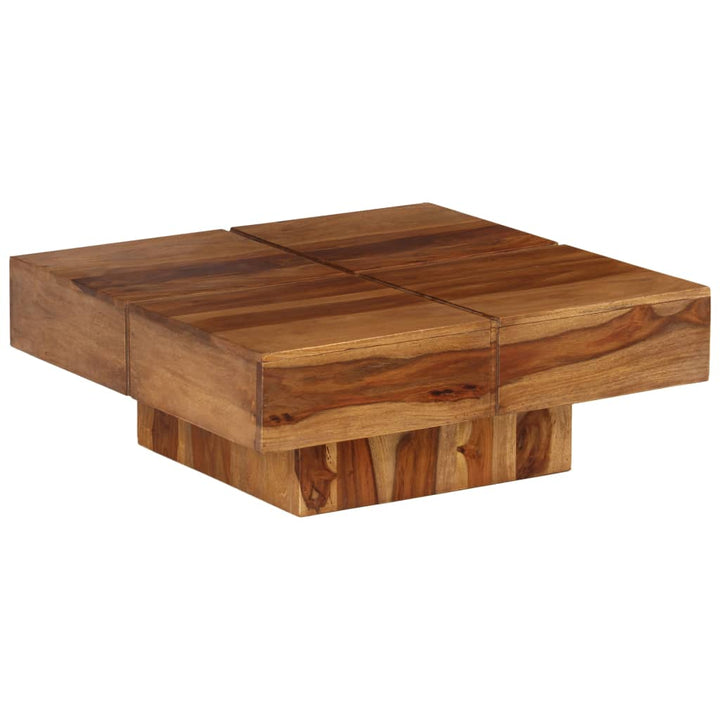 sofabord 80x80x30 cm massivt akacietræ
