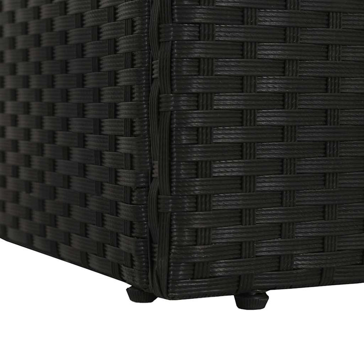 solseng sort 195 x 60 cm polyrattan