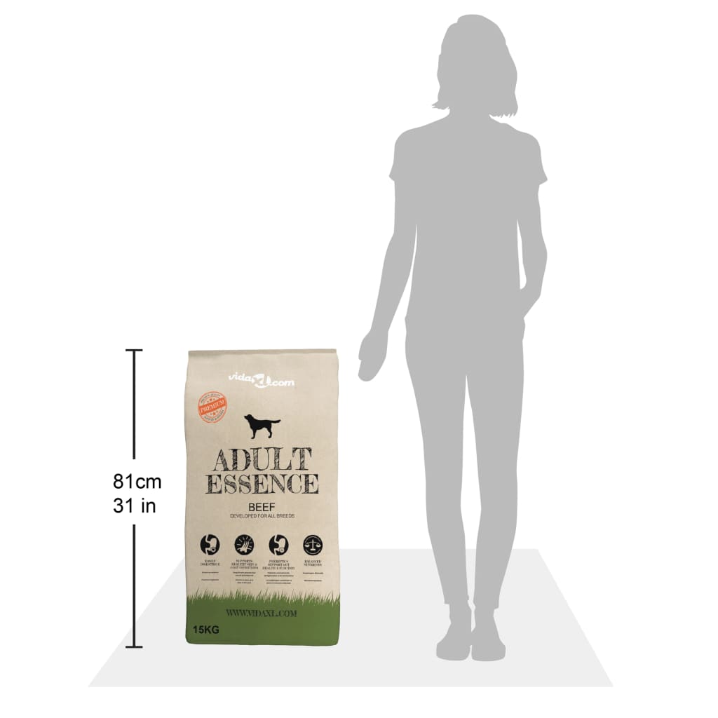 tørfoder til hunde 2 stk. Adult Essence Beef 30 kg