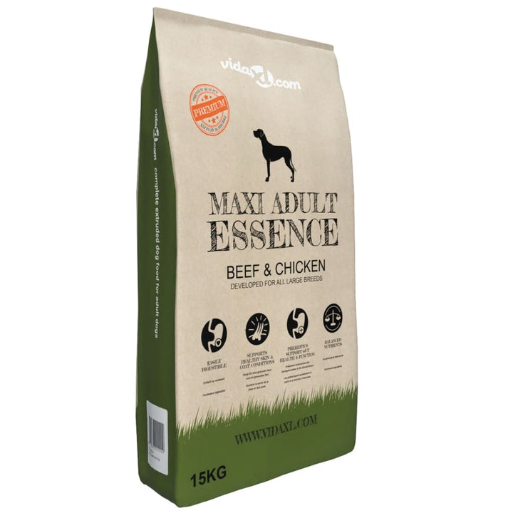 tørfoder til hunde 2 stk. Maxi Adult Essence Beef&Chicken 30 kg