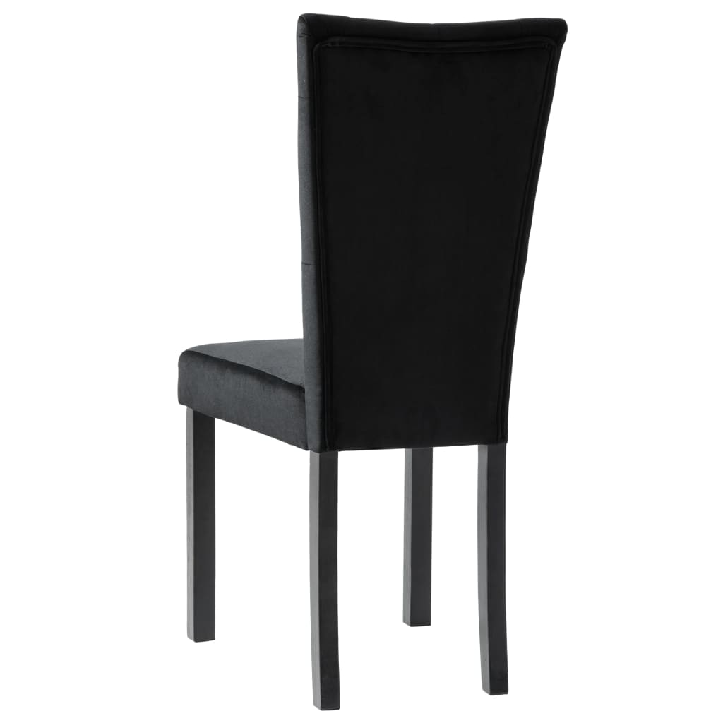 spisebordsstole 4 stk. velour sort