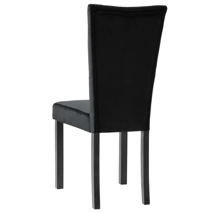 spisebordsstole 4 stk. velour sort