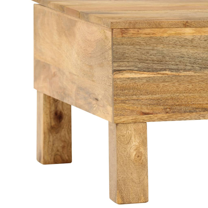sofabord i massivt mangotræ 110 x 55 x 35 cm