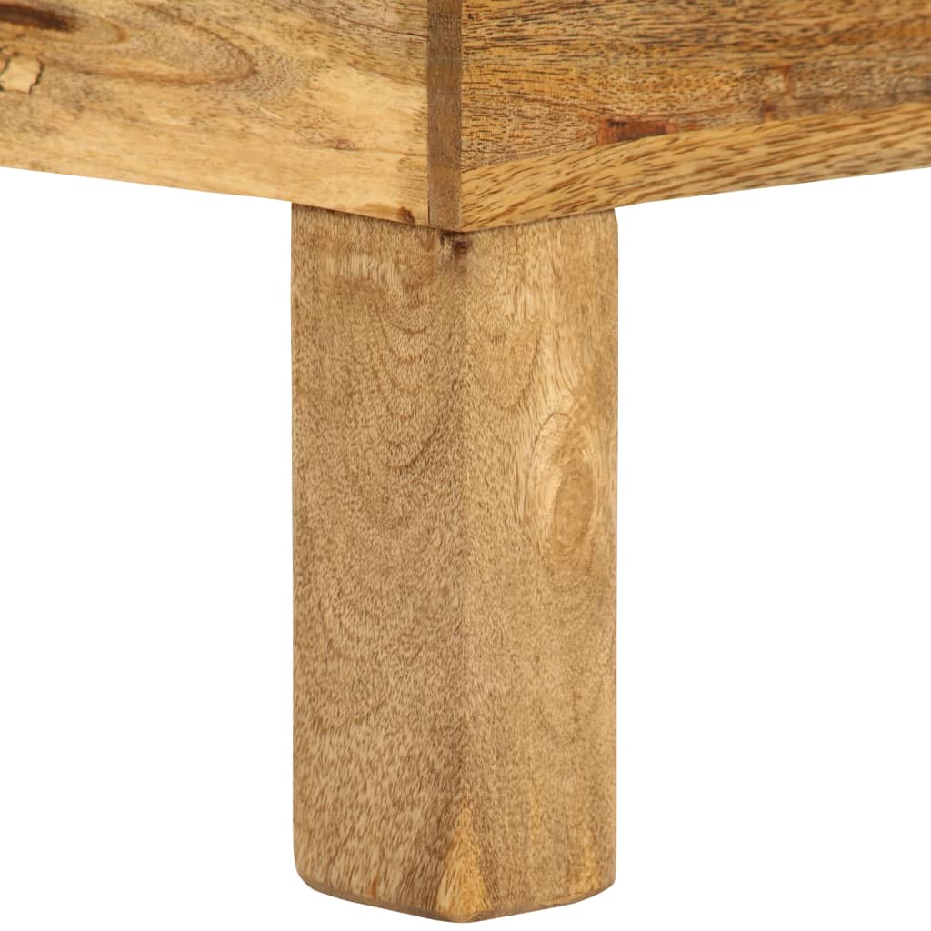 sofabord i massivt mangotræ 110 x 55 x 35 cm