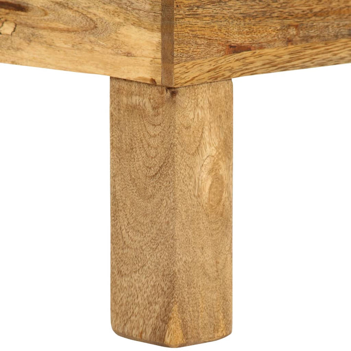 sofabord i massivt mangotræ 110 x 55 x 35 cm