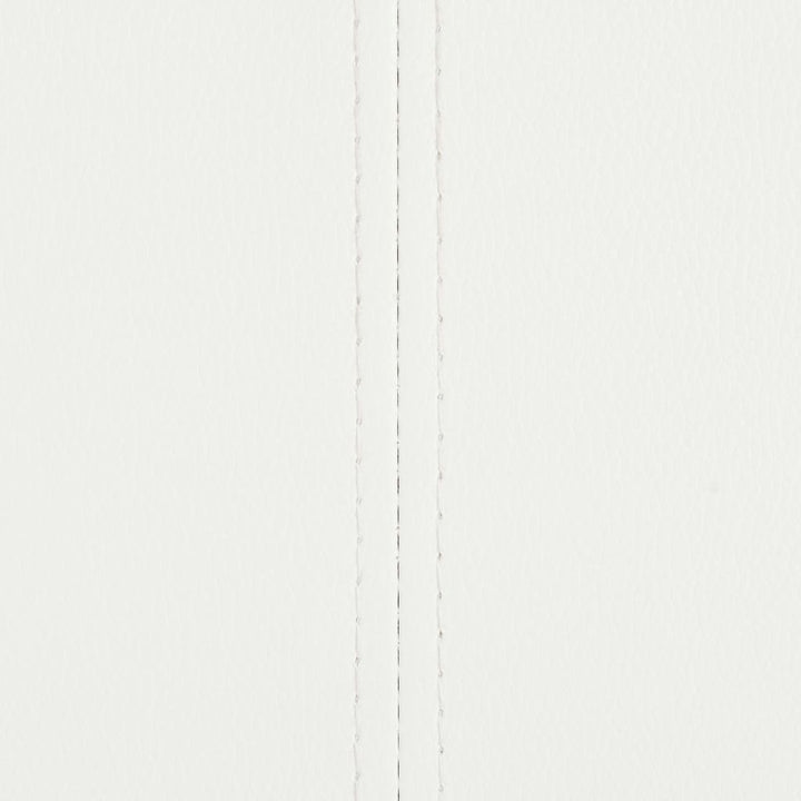 spisebordsstole med cantilever 4 stk. stof hvid