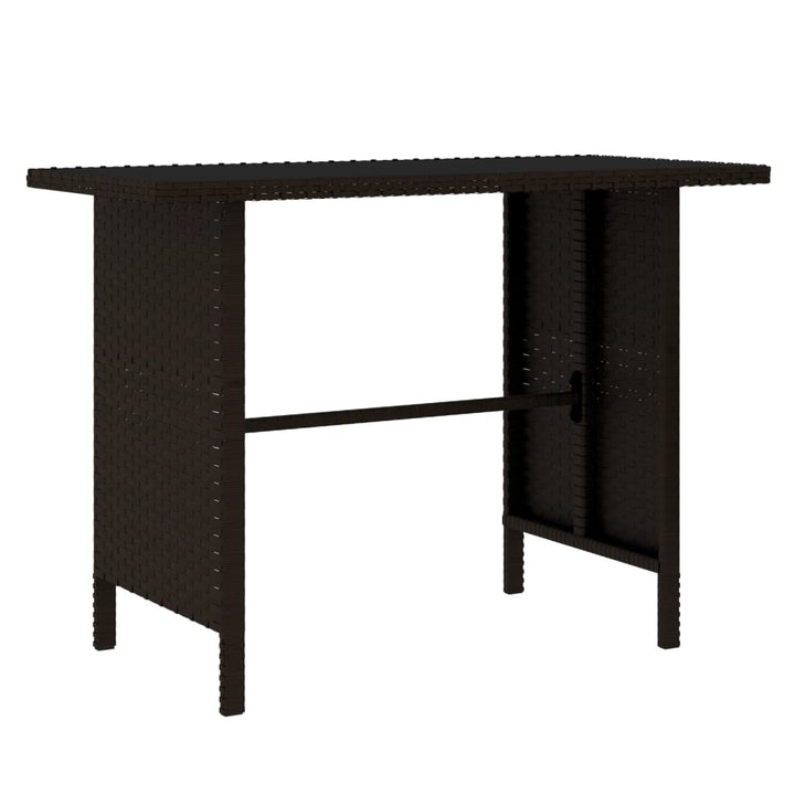 haveloungesæt 4 dele polyrattan brun