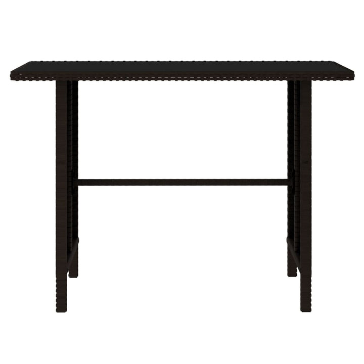 haveloungesæt 4 dele polyrattan brun