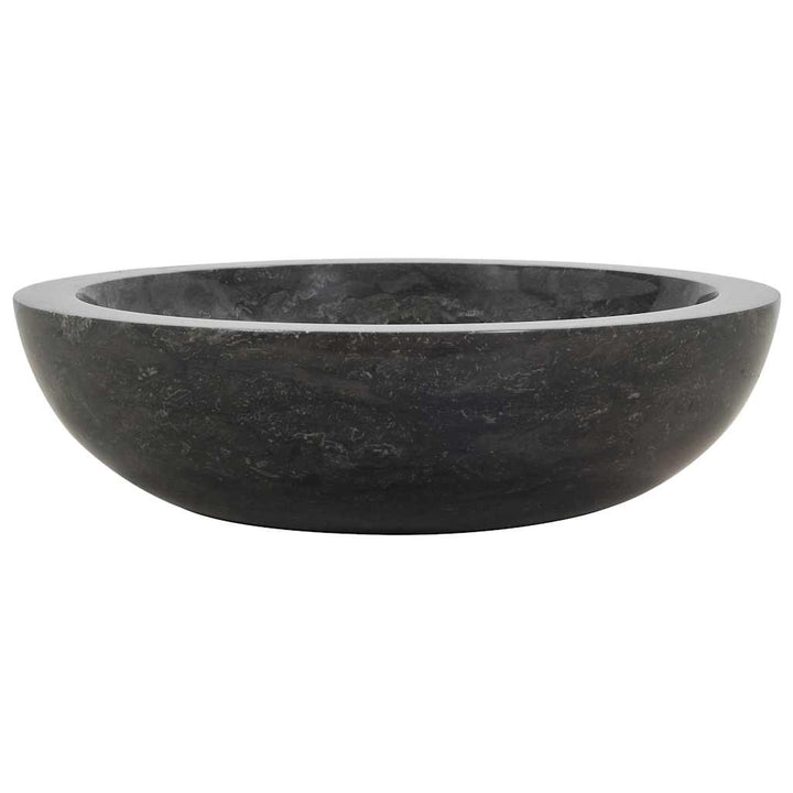håndvask 40 x 12 cm marmor sort