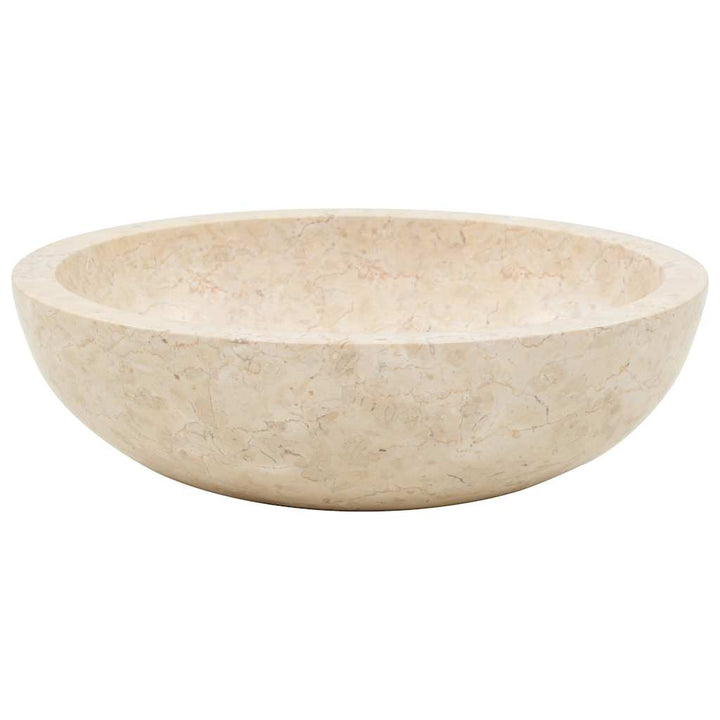 håndvask 40 x 12 cm marmor cremefarvet