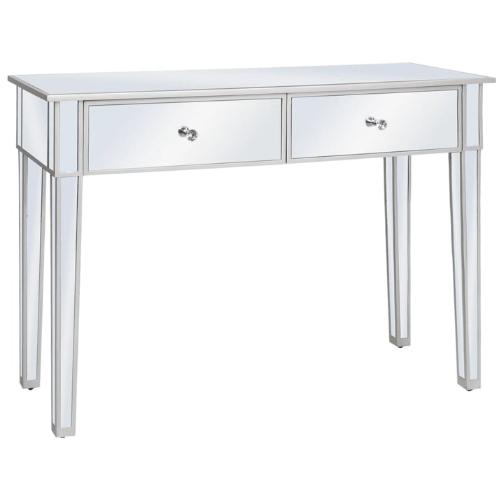 konsolbord med spejl MDF og glas 106,5 x 38 x 76,5 cm