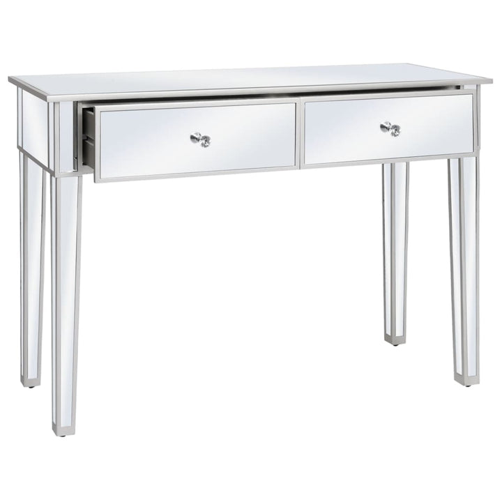konsolbord med spejl MDF og glas 106,5 x 38 x 76,5 cm