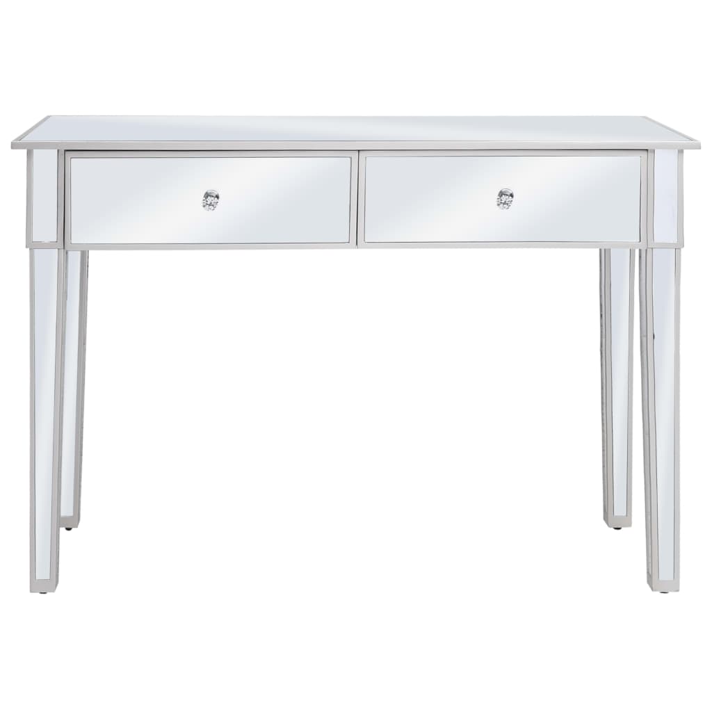 konsolbord med spejl MDF og glas 106,5 x 38 x 76,5 cm