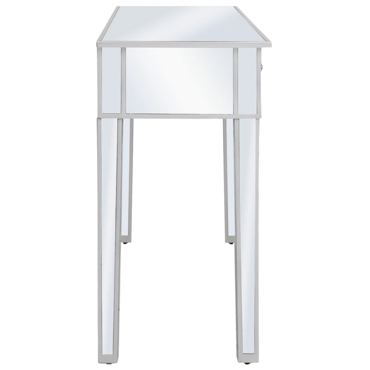 konsolbord med spejl MDF og glas 106,5 x 38 x 76,5 cm
