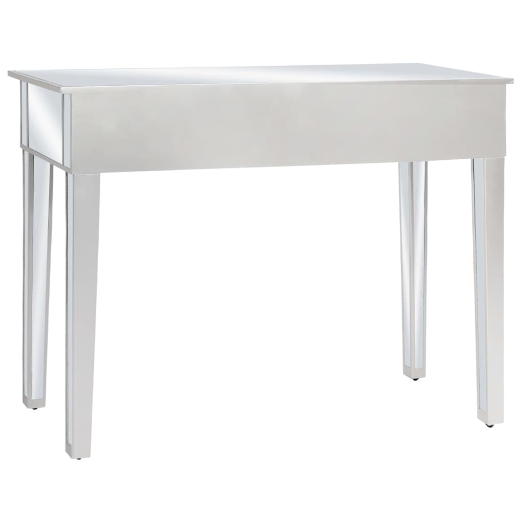 konsolbord med spejl MDF og glas 106,5 x 38 x 76,5 cm
