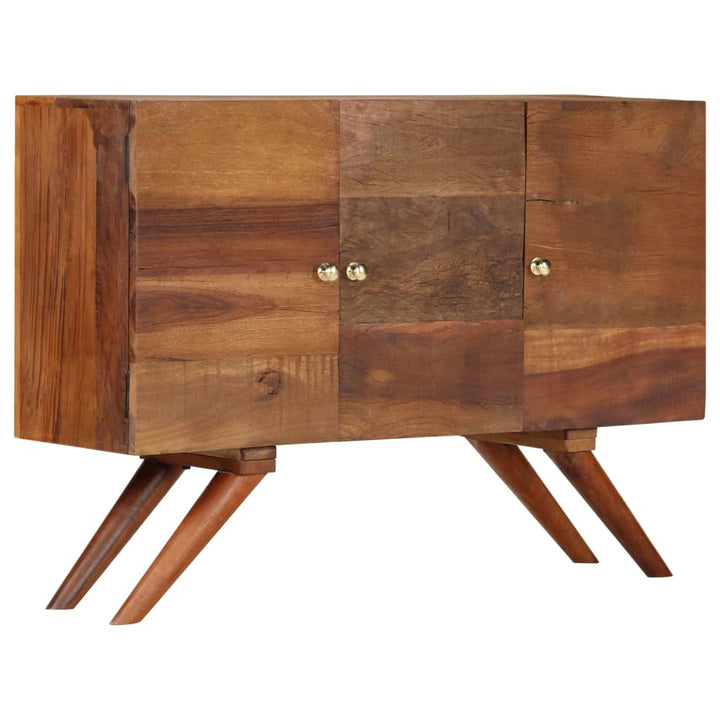 skænk 110x30x75 cm massivt genbrugstræ brun