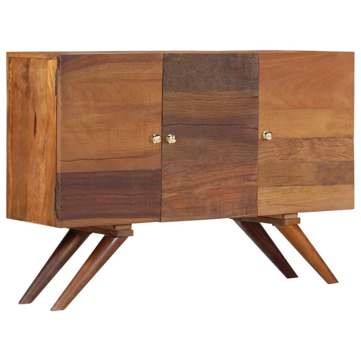 skænk 110x30x75 cm massivt genbrugstræ brun
